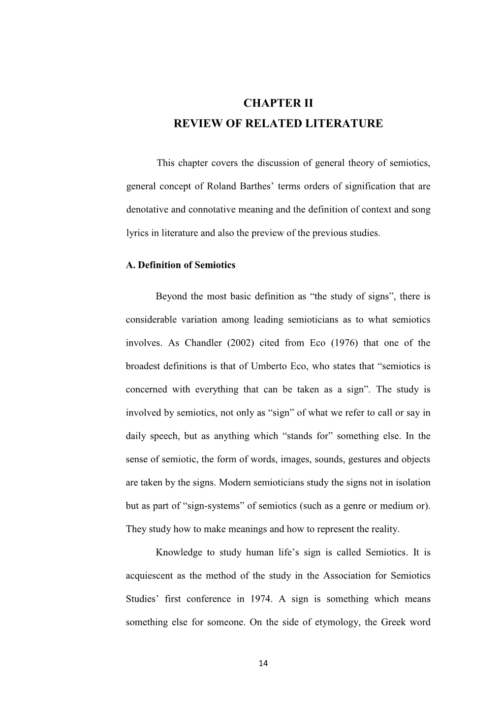 Chapter Ii Review of Related Literature