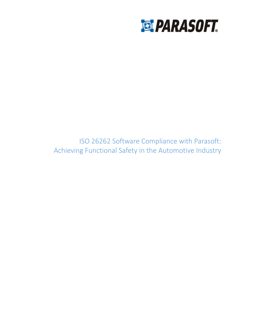 ISO 26262 Software Compliance with Parasoft C++Test