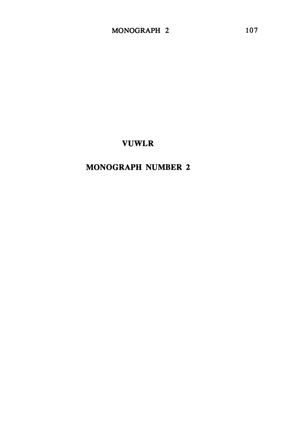 Monograph 2 107 Vuwlr Monograph Number 2