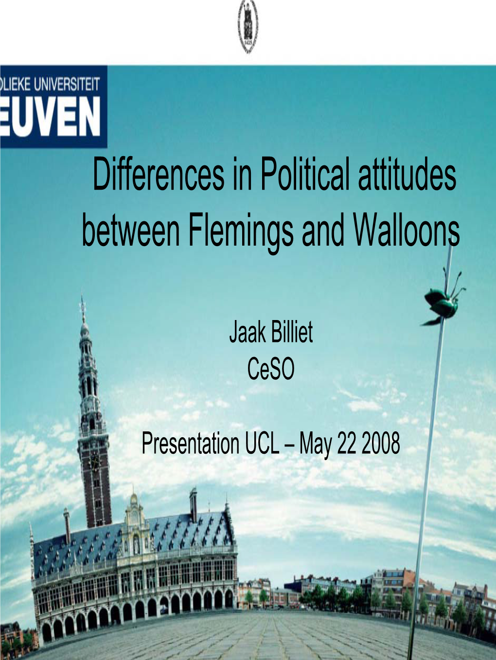 Differences in Political Attitudes Between Flemings and Walloons