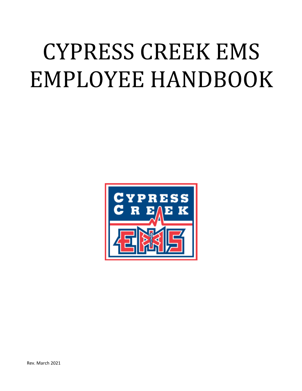 Cypress Creek Ems Employee Handbook