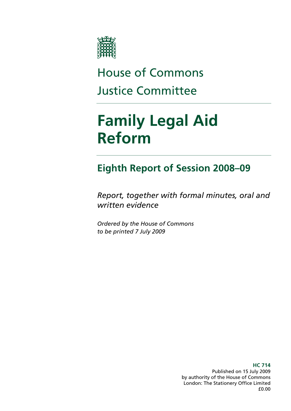 Family Legal Aid Reform