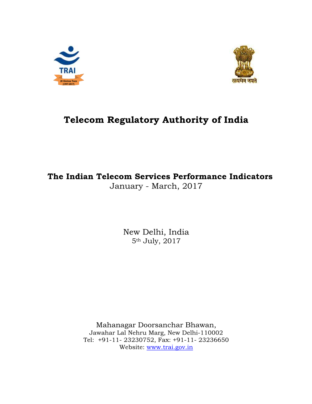 Telecom Regulatory Authority of India