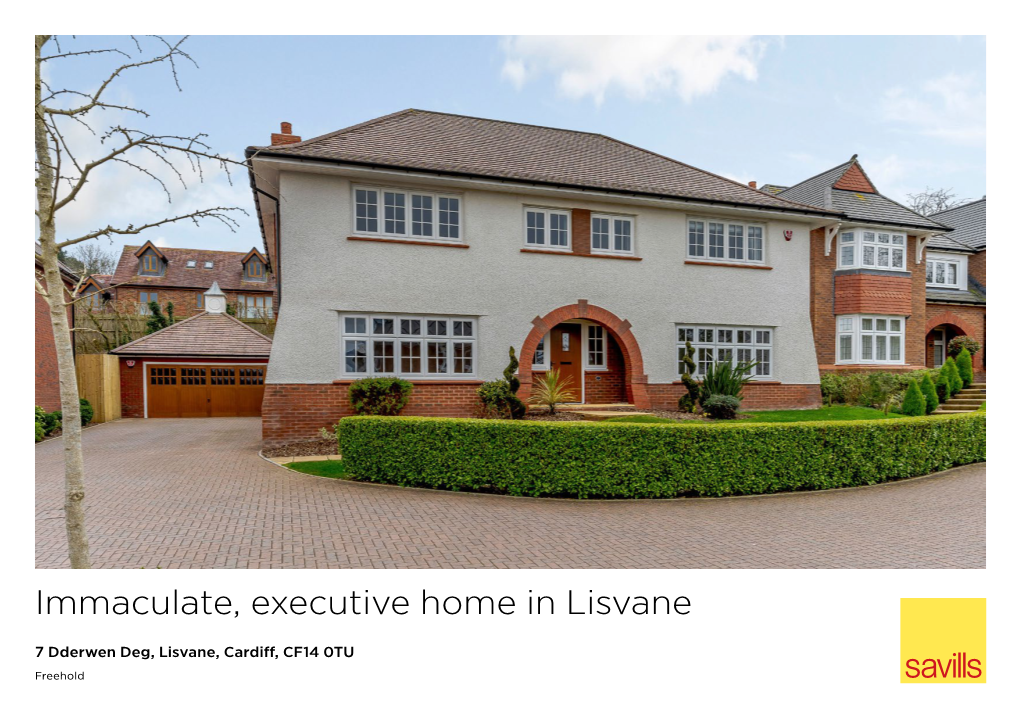 Immaculate, Executive Home in Lisvane