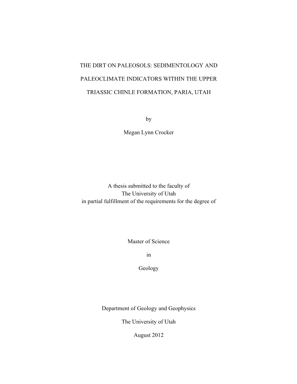 The Dirt on Paleosols: Sedimentology And