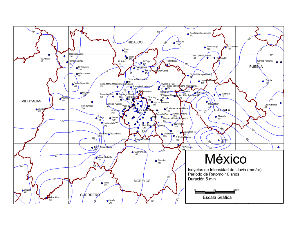 México 161 175 148 139 137 Hacienda La "Y" San Rafael 170 Sub