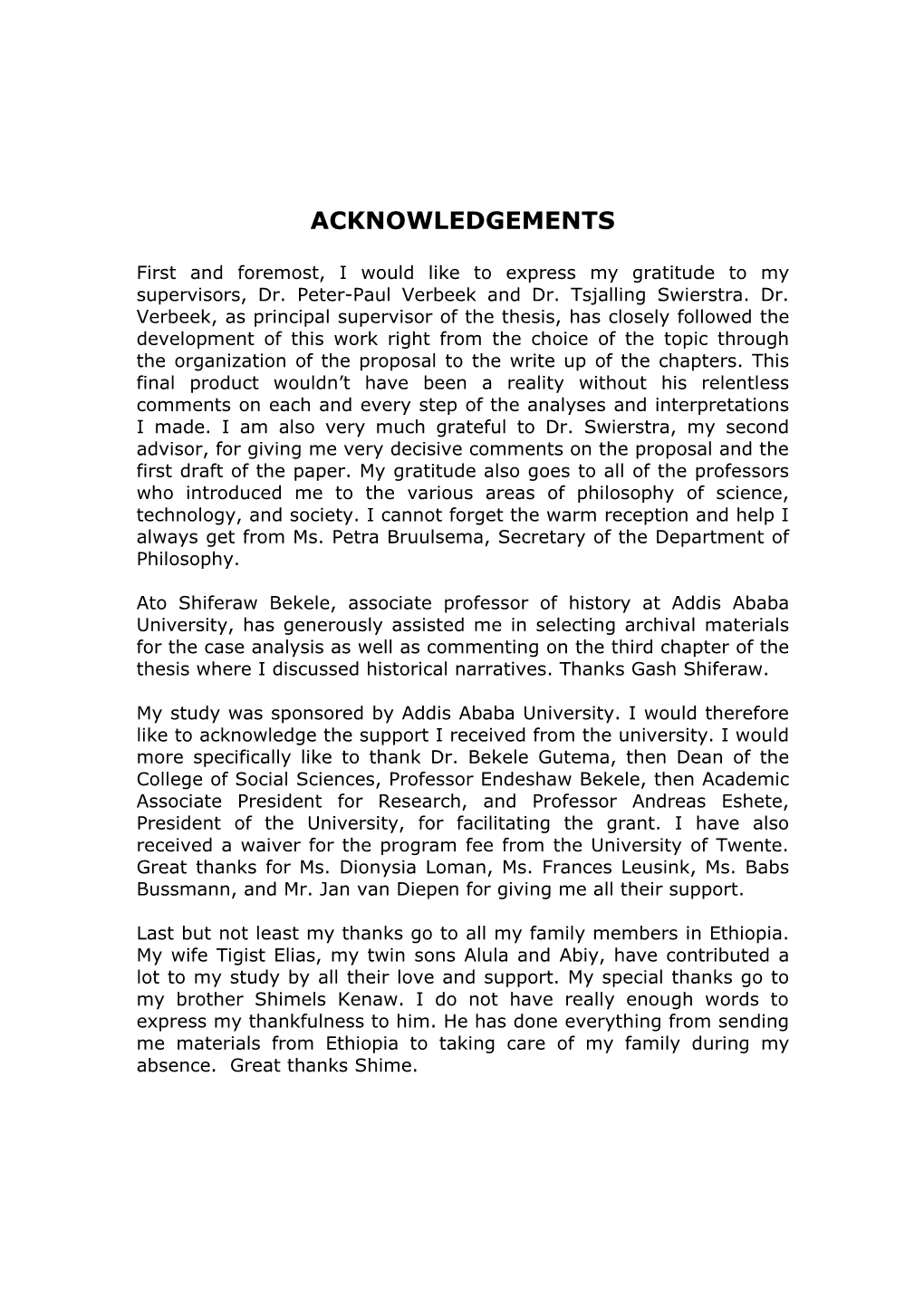 Acknowledgements