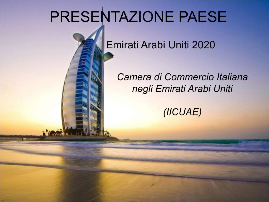 Camera Di Commercio Italiana Negli Emirati Arabi Uniti