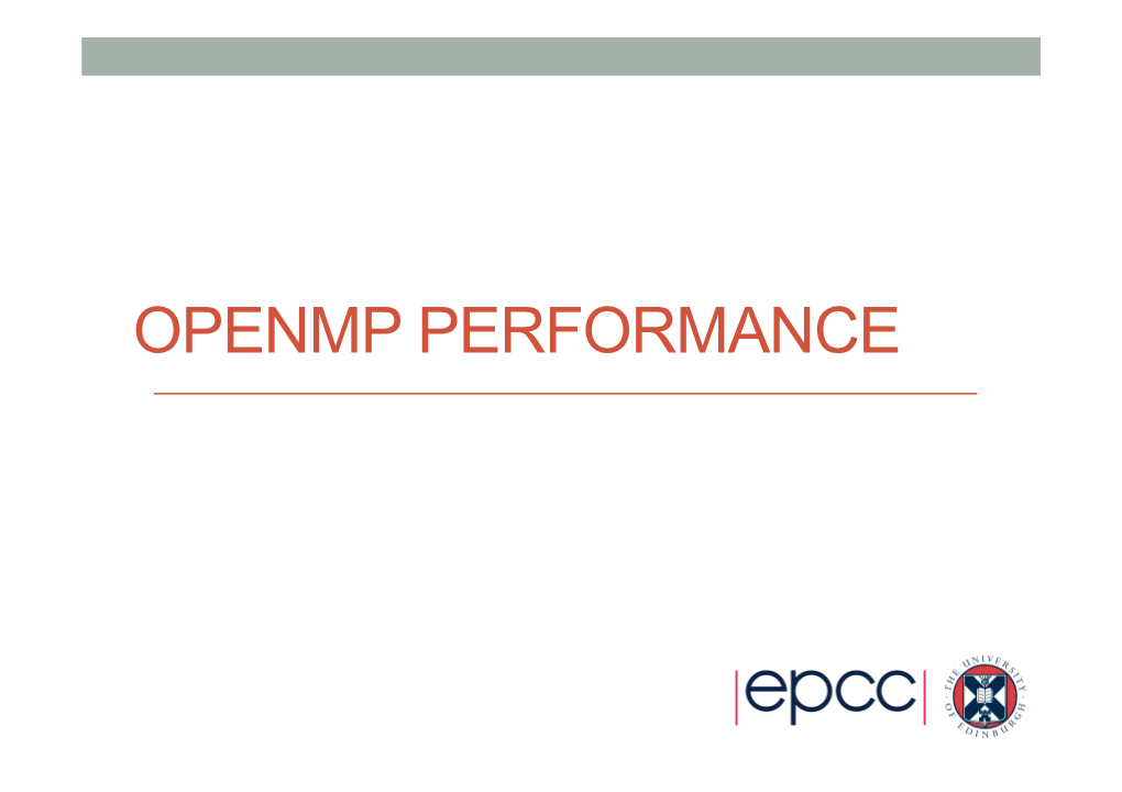 Openmp Performance 2