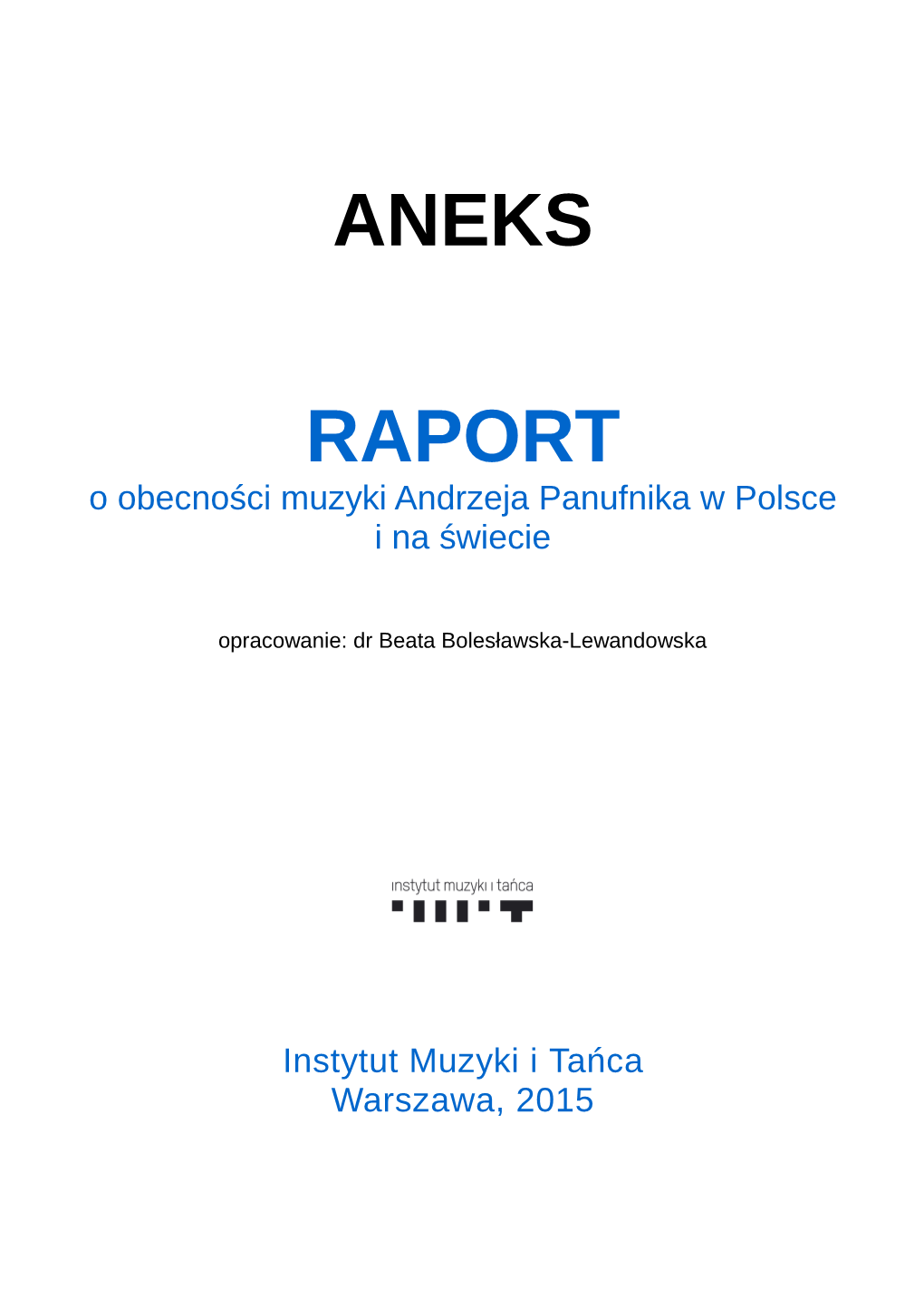 Aneks Raport