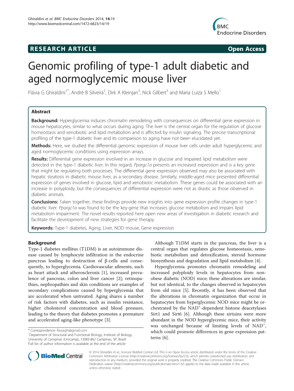 Genomic Profiling of Type-1 Adult Diabetic and Aged Normoglycemic