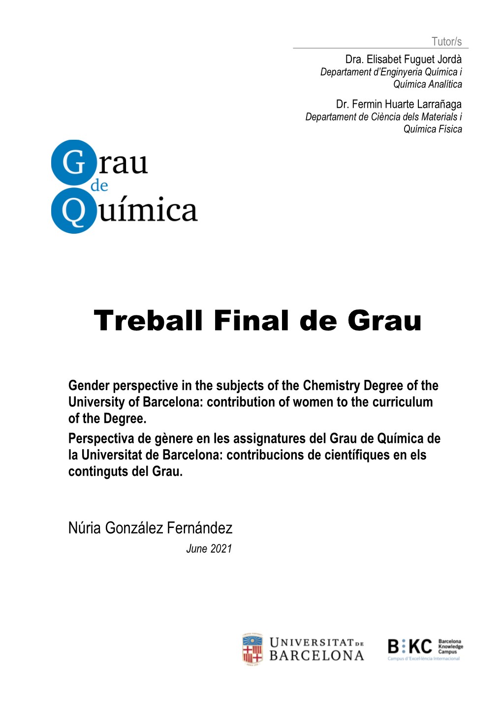 TFG QU Gonzalez Fernandez, Nuria.Pdf