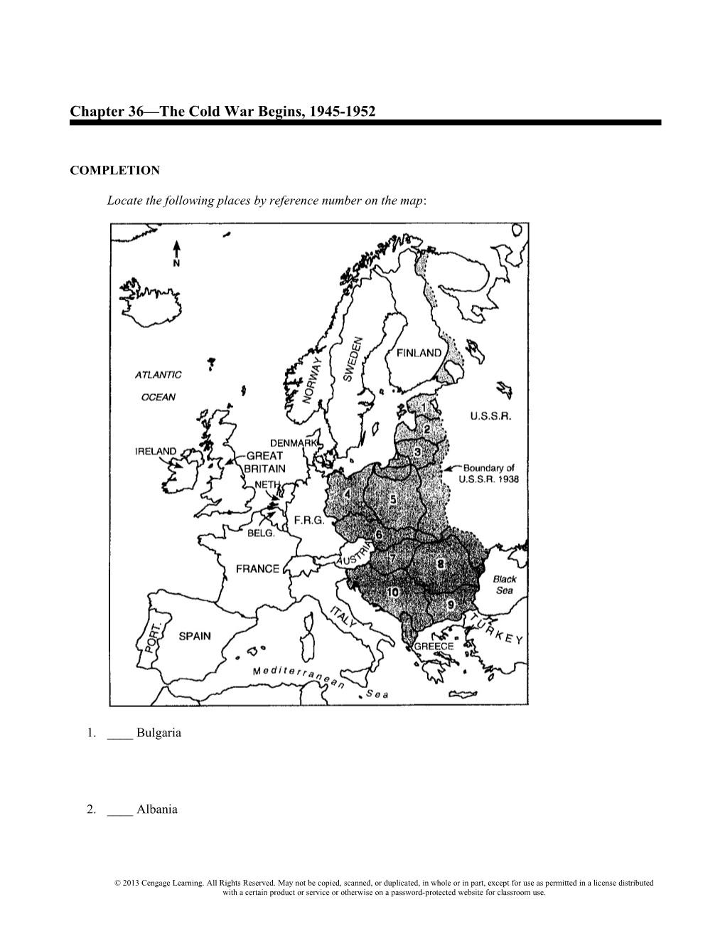 Chapter 36—The Cold War Begins, 1945-1952