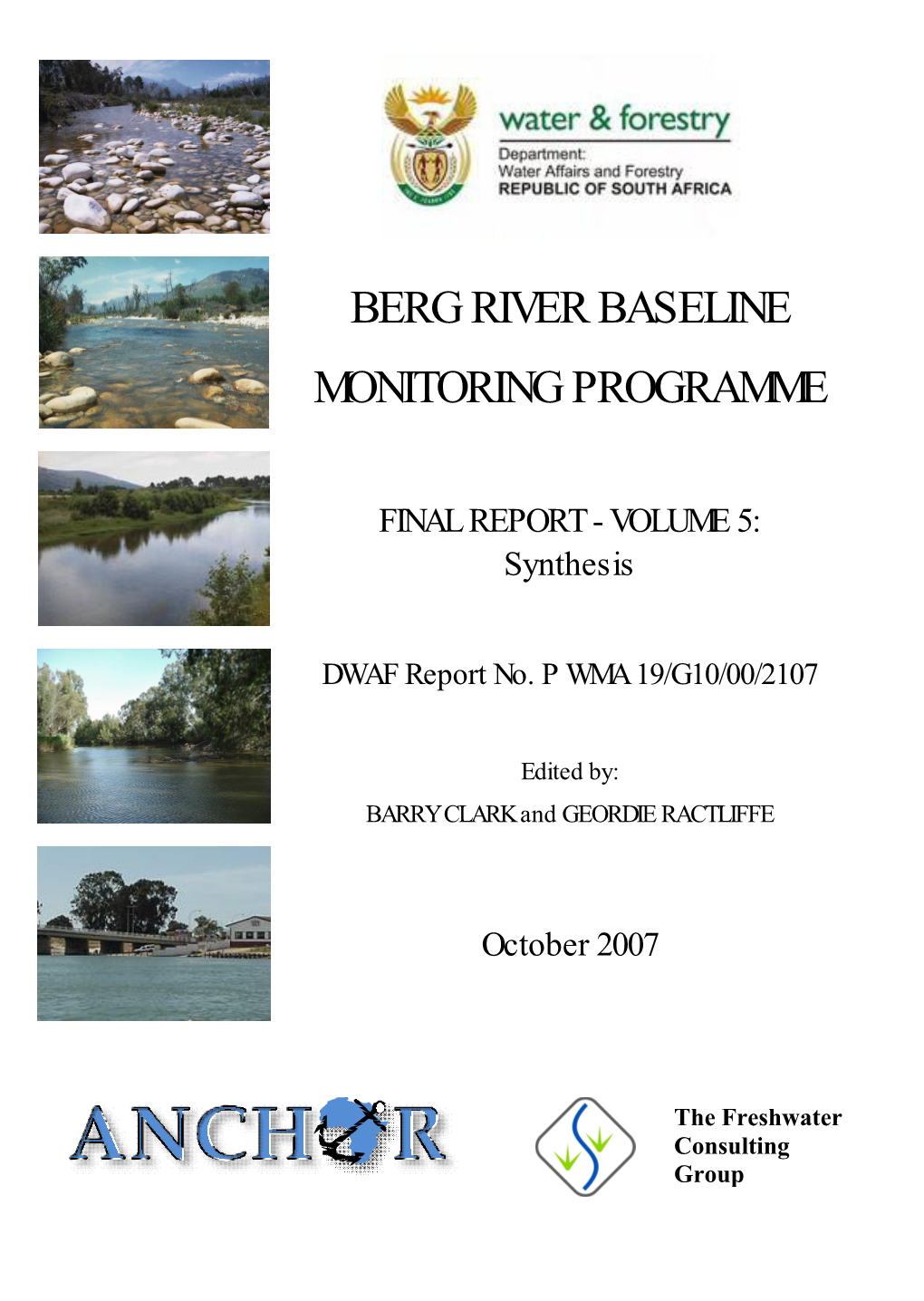 Berg River Baseline Monitoring Programme