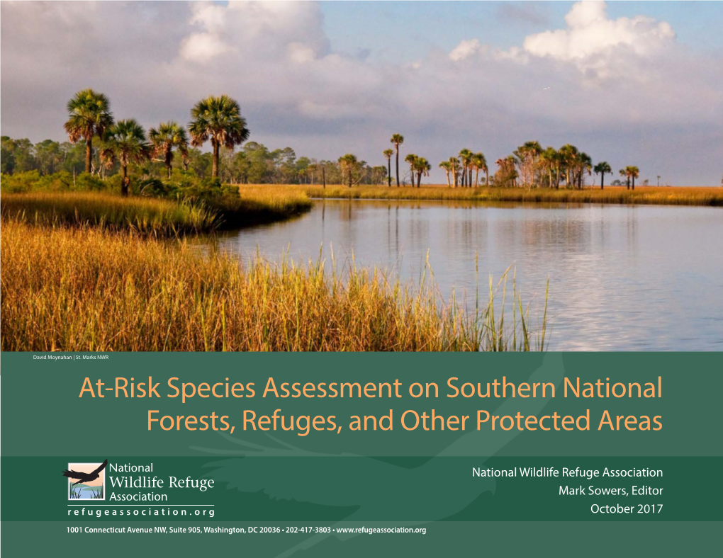 At-Risk Species Assessment on Southern National Forests, Refuges, and Other Protected Areas