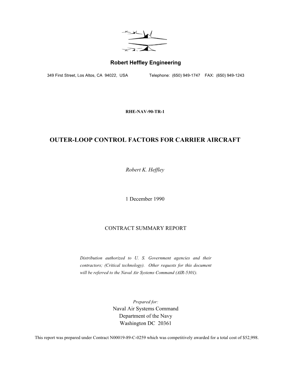 Outer-Loop Control Factors for Carrier Aircraft