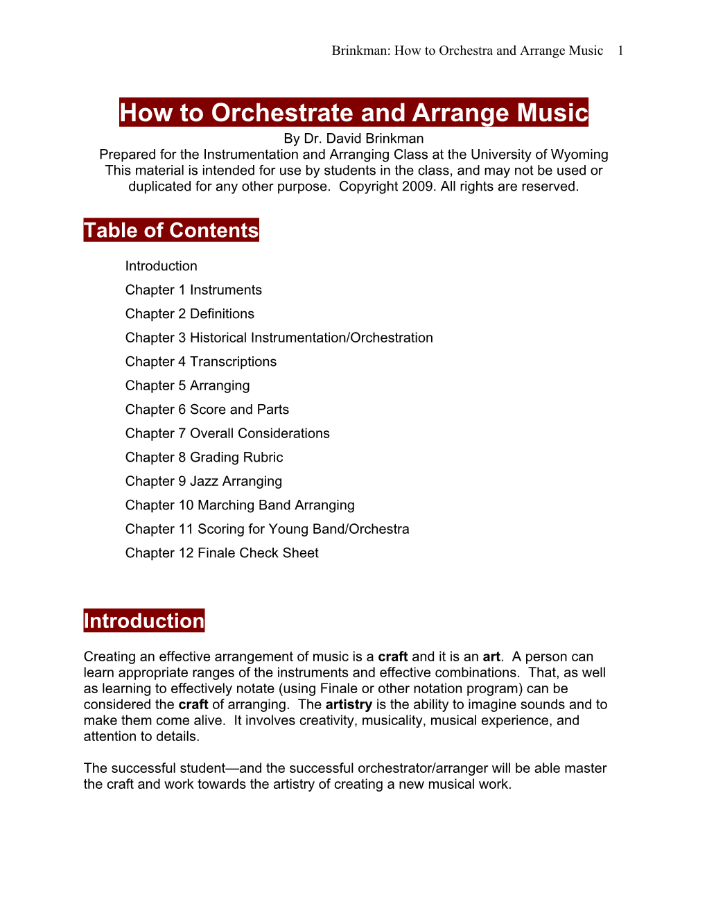 How to Orchestrate and Arrange Music by Dr