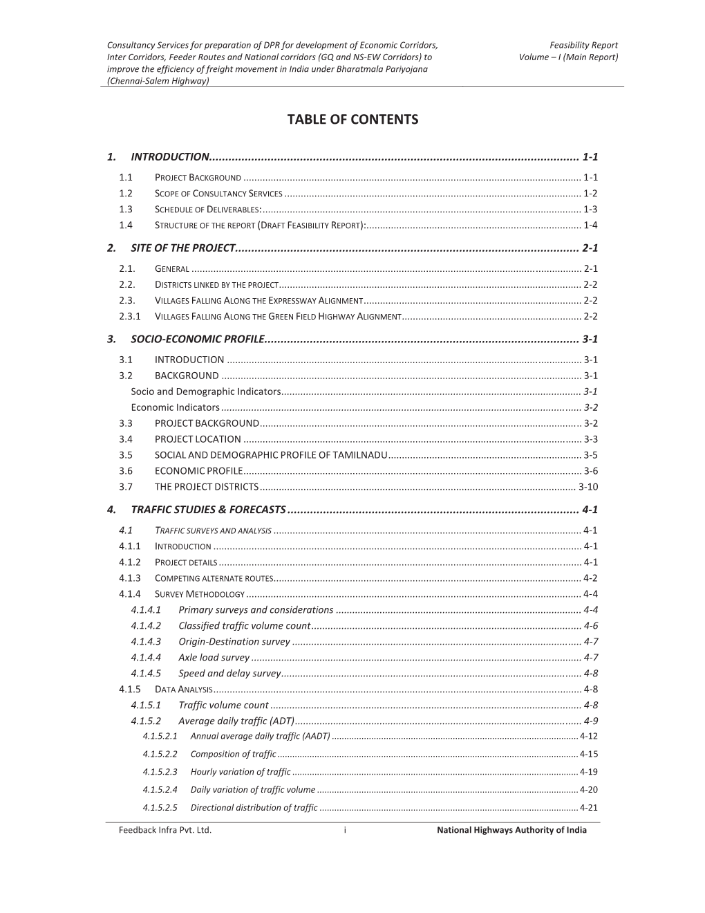 Table of Contents