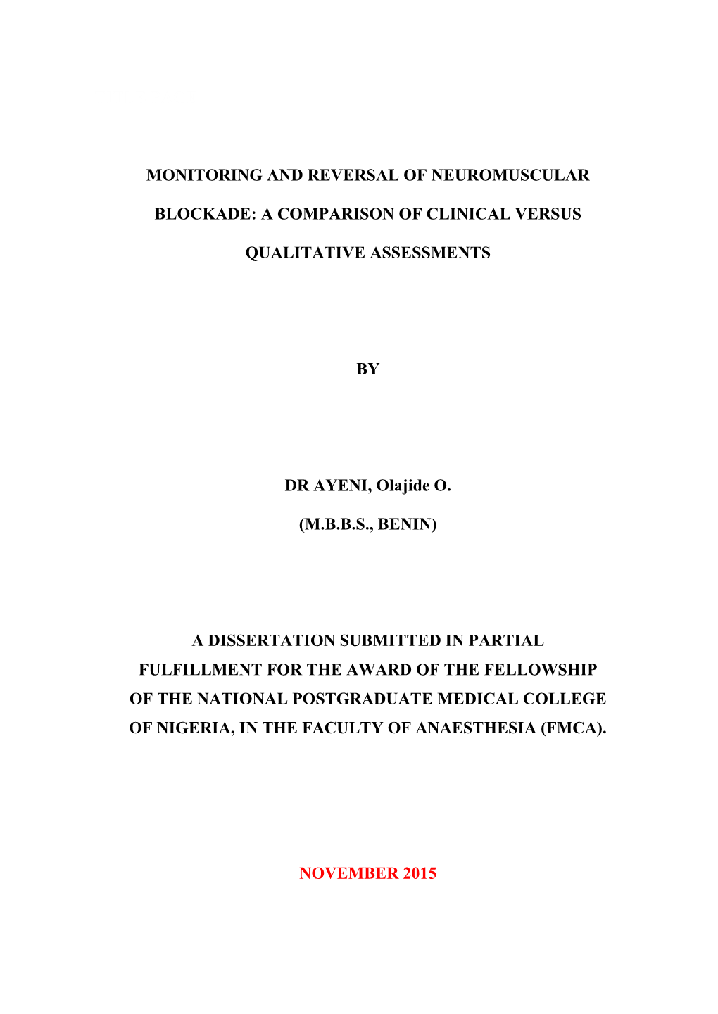 Title Page Monitoring and Reversal Of