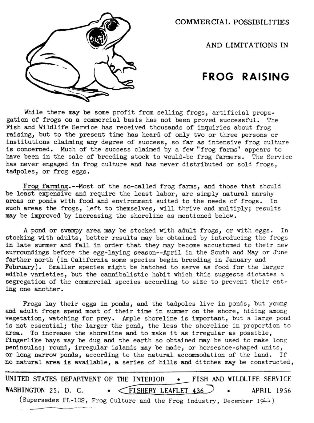 Frog Raising