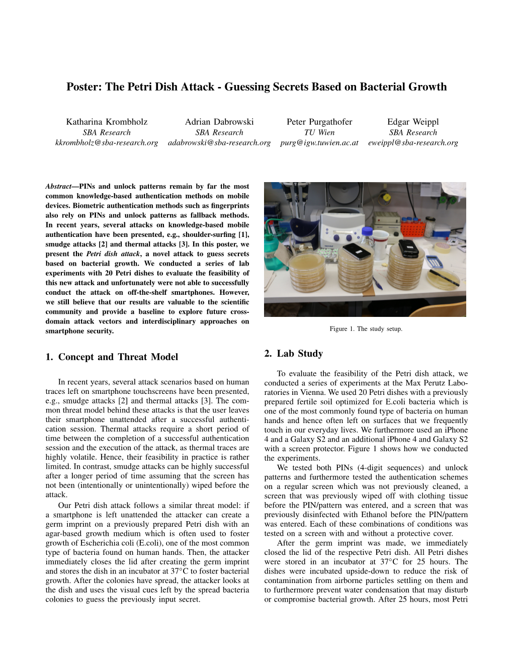 The Petri Dish Attack - Guessing Secrets Based on Bacterial Growth