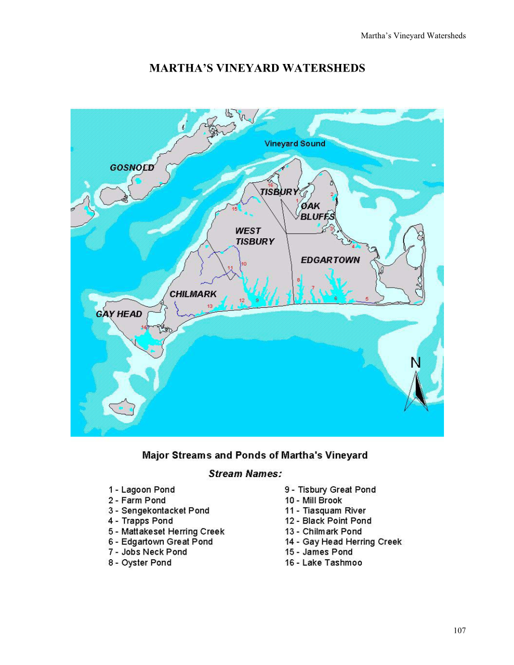 Martha's Vineyard Watersheds