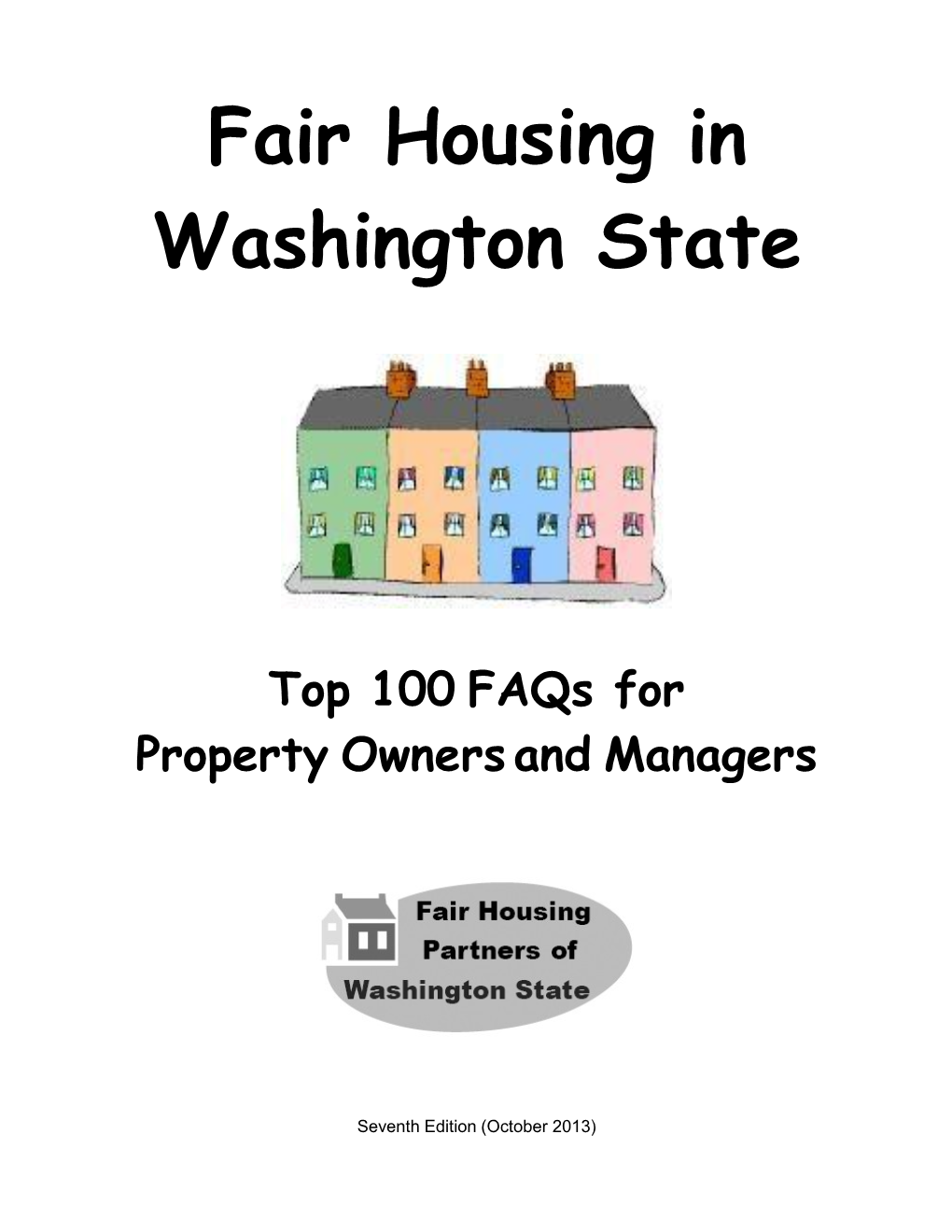 Fair Housing in Washington State for Property Owners and Managers