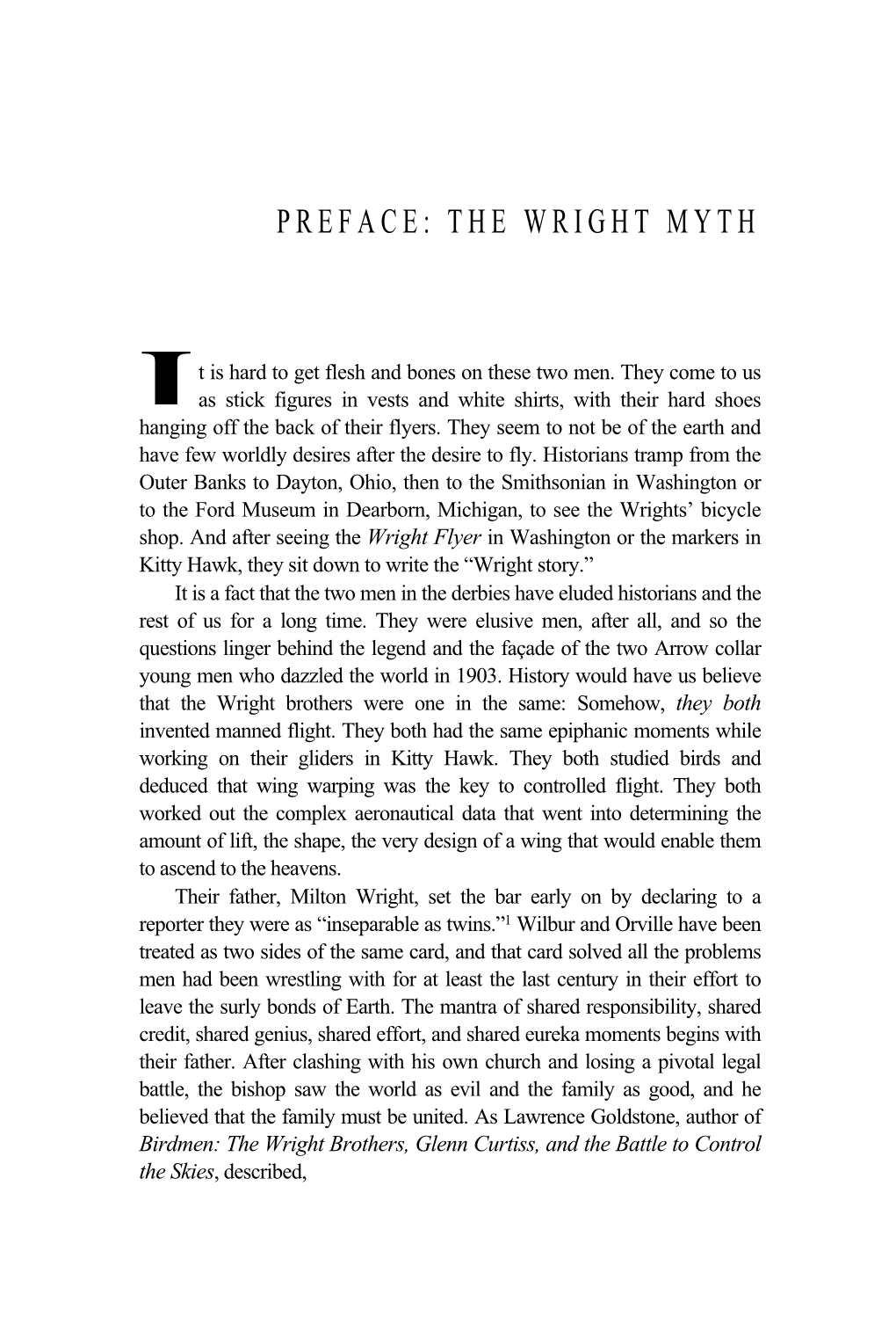 Preface: the Wright Myth