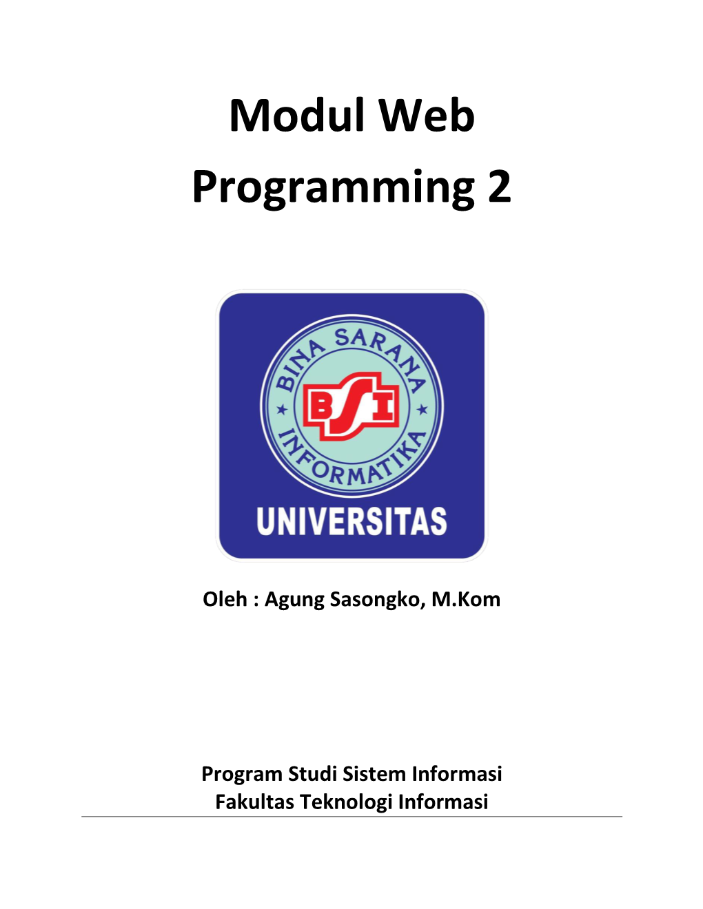 Modul Web Programming 2