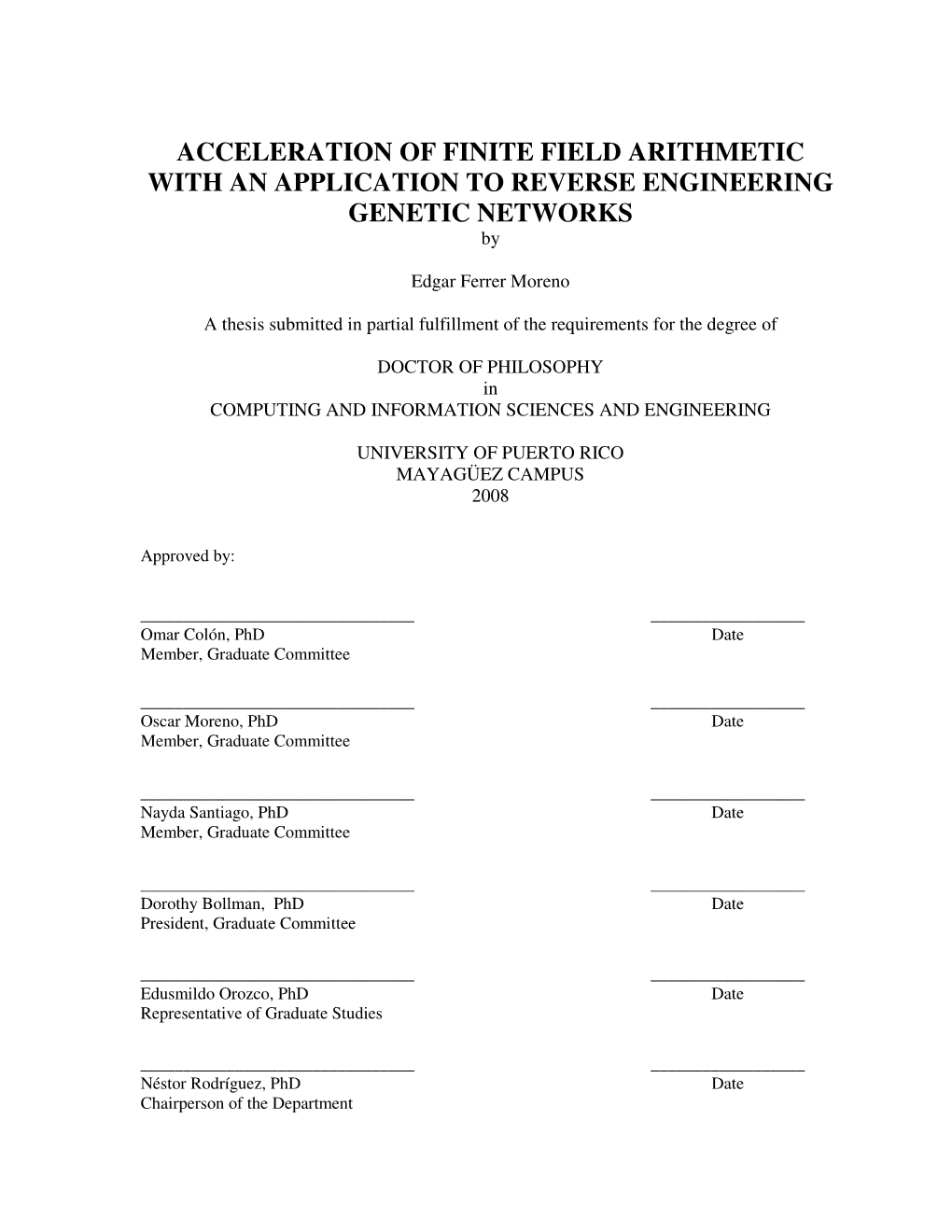 Acceleration of Finite Field Arithmetic with an Application to Reverse Engineering Genetic Networks