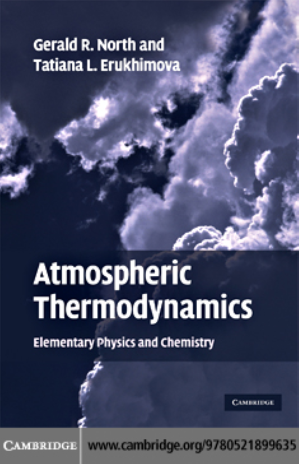ATMOSPHERIC THERMODYNAMICS Elementary Physics and Chemistry