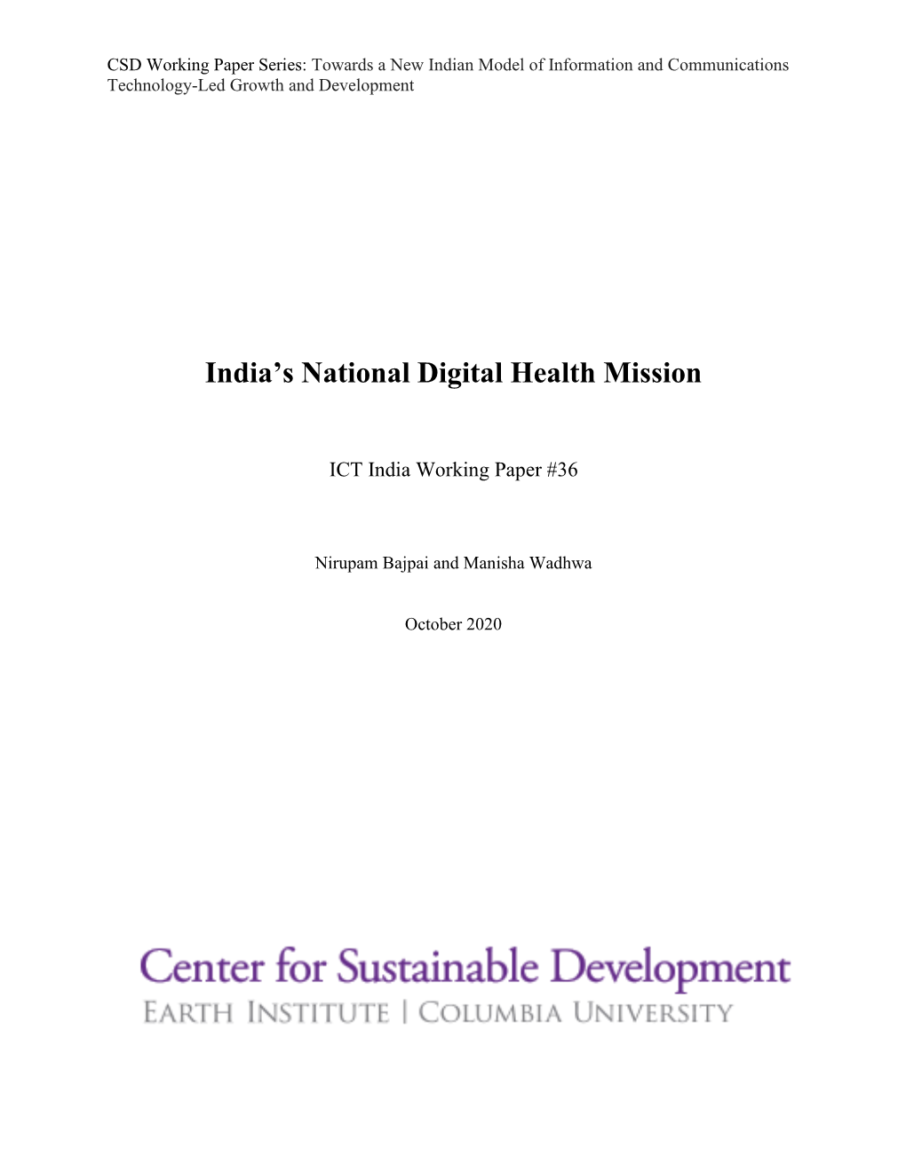 India's National Digital Health Mission