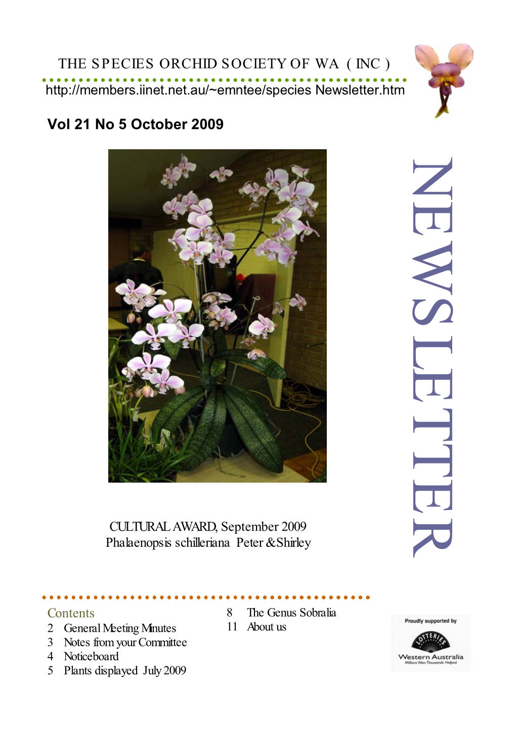 Newsletter October 2009 Copy Without Surnames