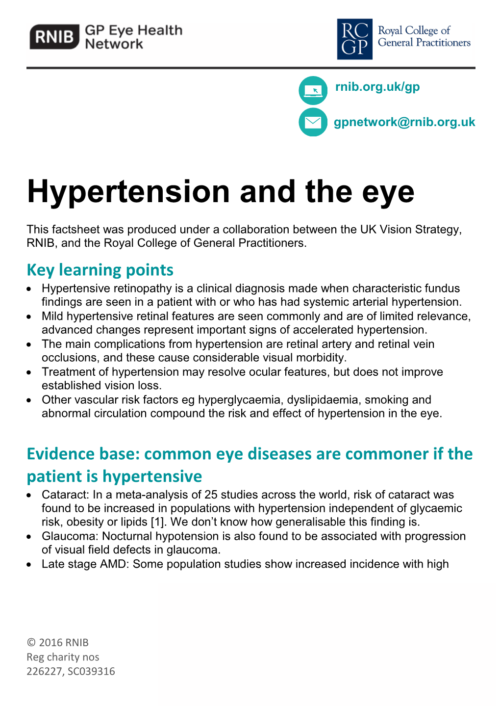 Hypertension and the Eye