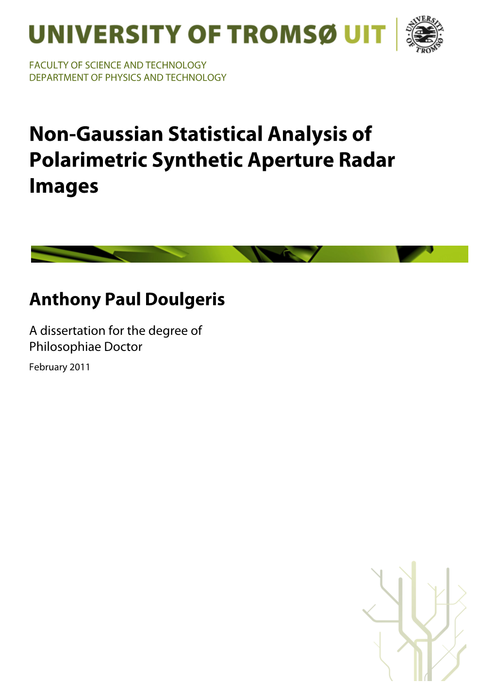 Non-Gaussian Statistical Analysis of Polarimetric Synthetic Aperture Radar Images