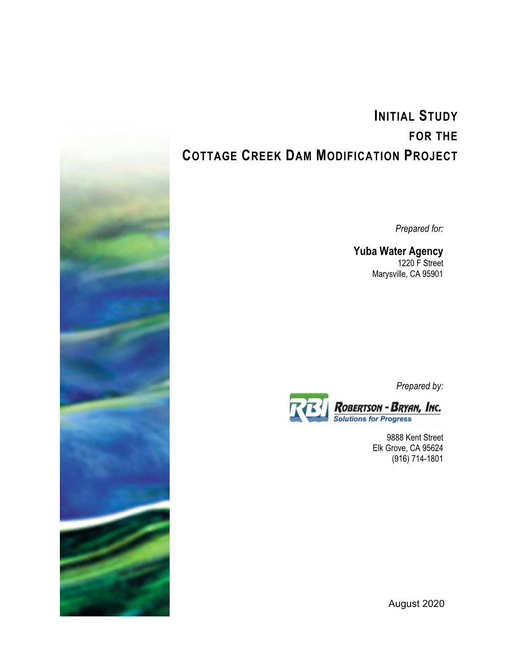 Cottage Creek Dam Modification Project