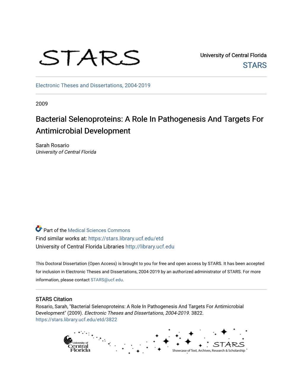 Bacterial Selenoproteins: a Role in Pathogenesis and Targets for Antimicrobial Development