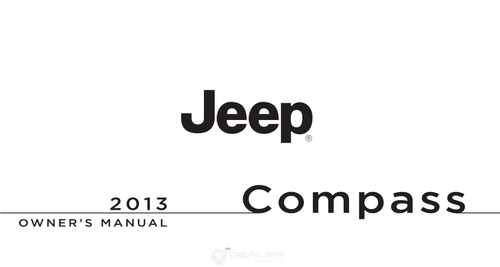 2013 Jeep Compass Owner's Manual