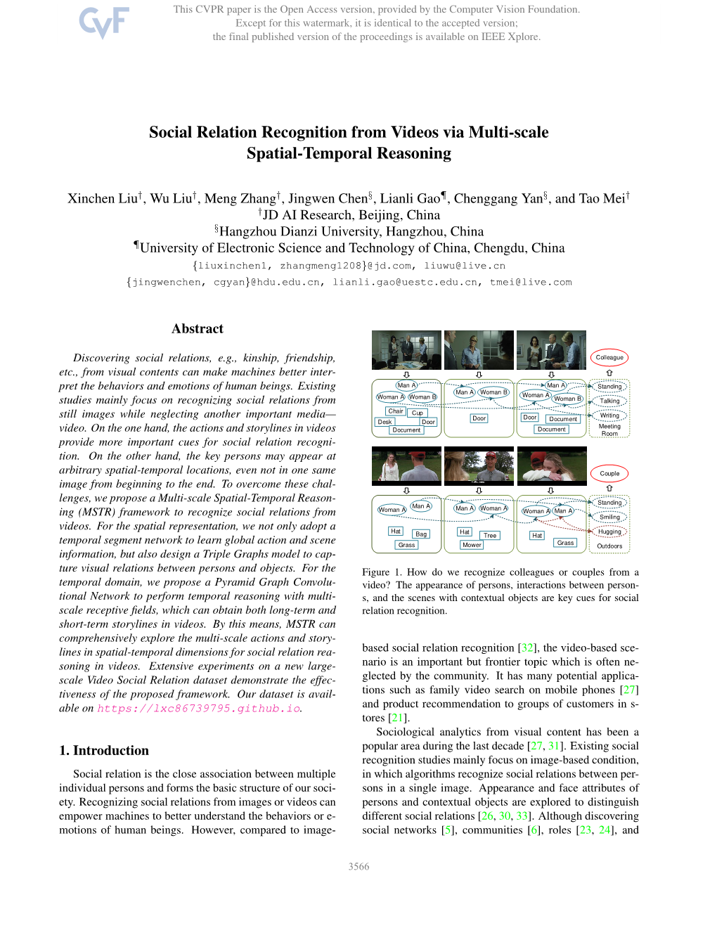 Social Relation Recognition from Videos Via Multi-Scale Spatial-Temporal Reasoning