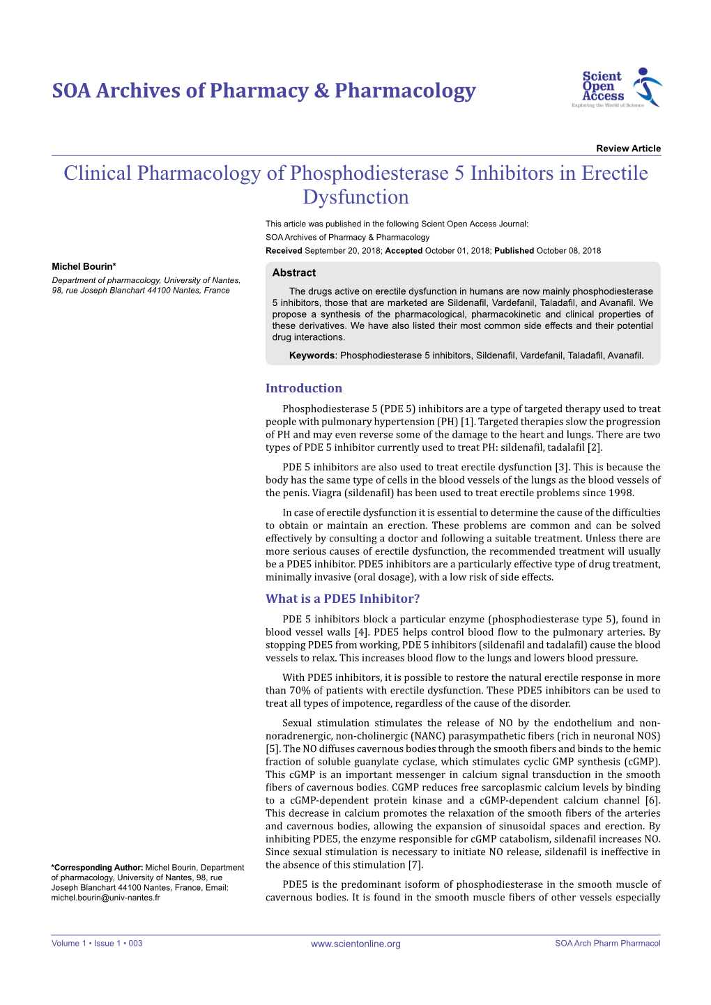 Clinical Pharmacology of Phosphodiesterase 5 Inhibitors in Erectile Dysfunction