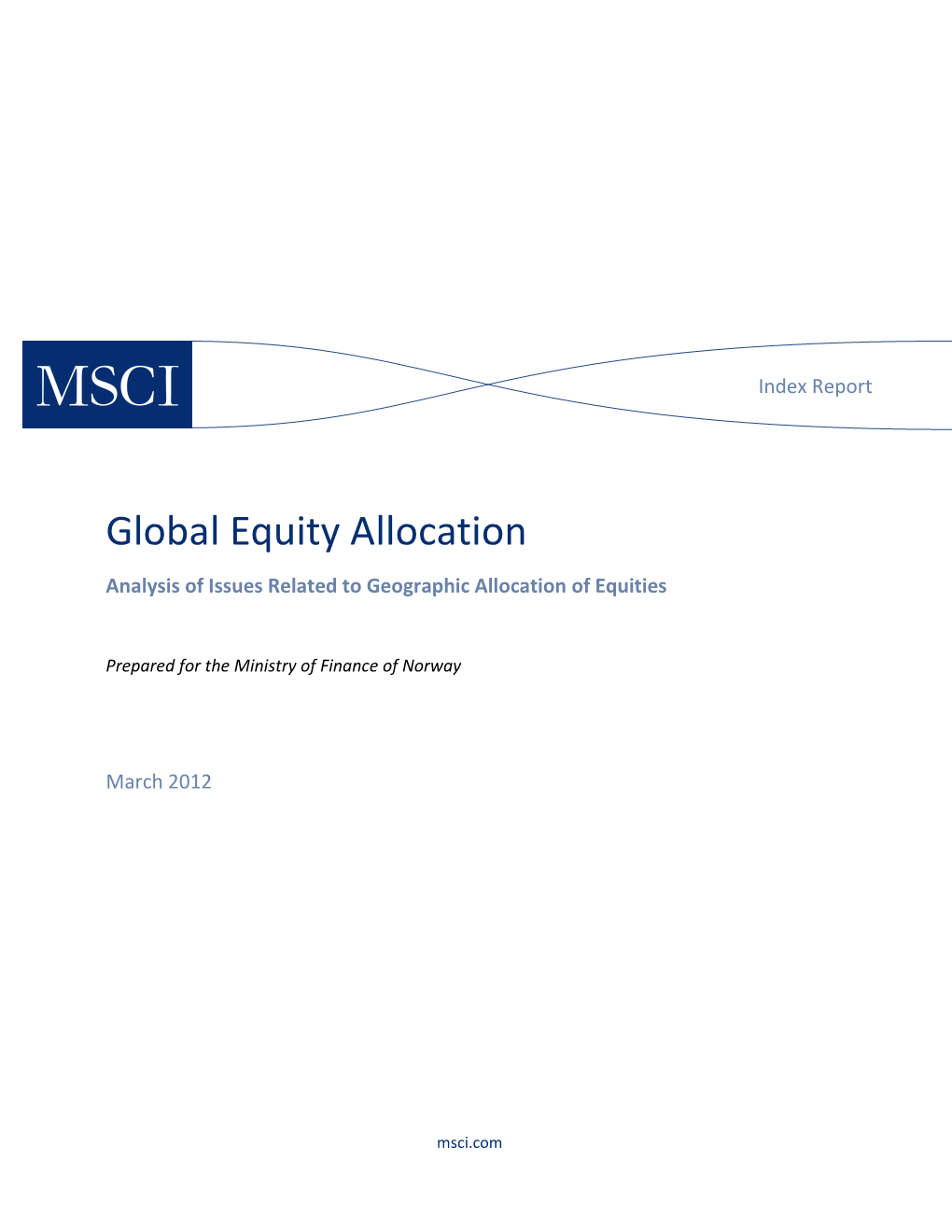 Global Equity Allocation