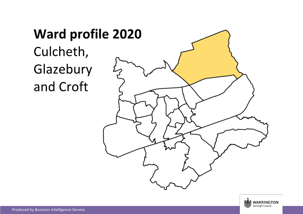 Culcheth, Glazebury and Croft Ward Profile 2020