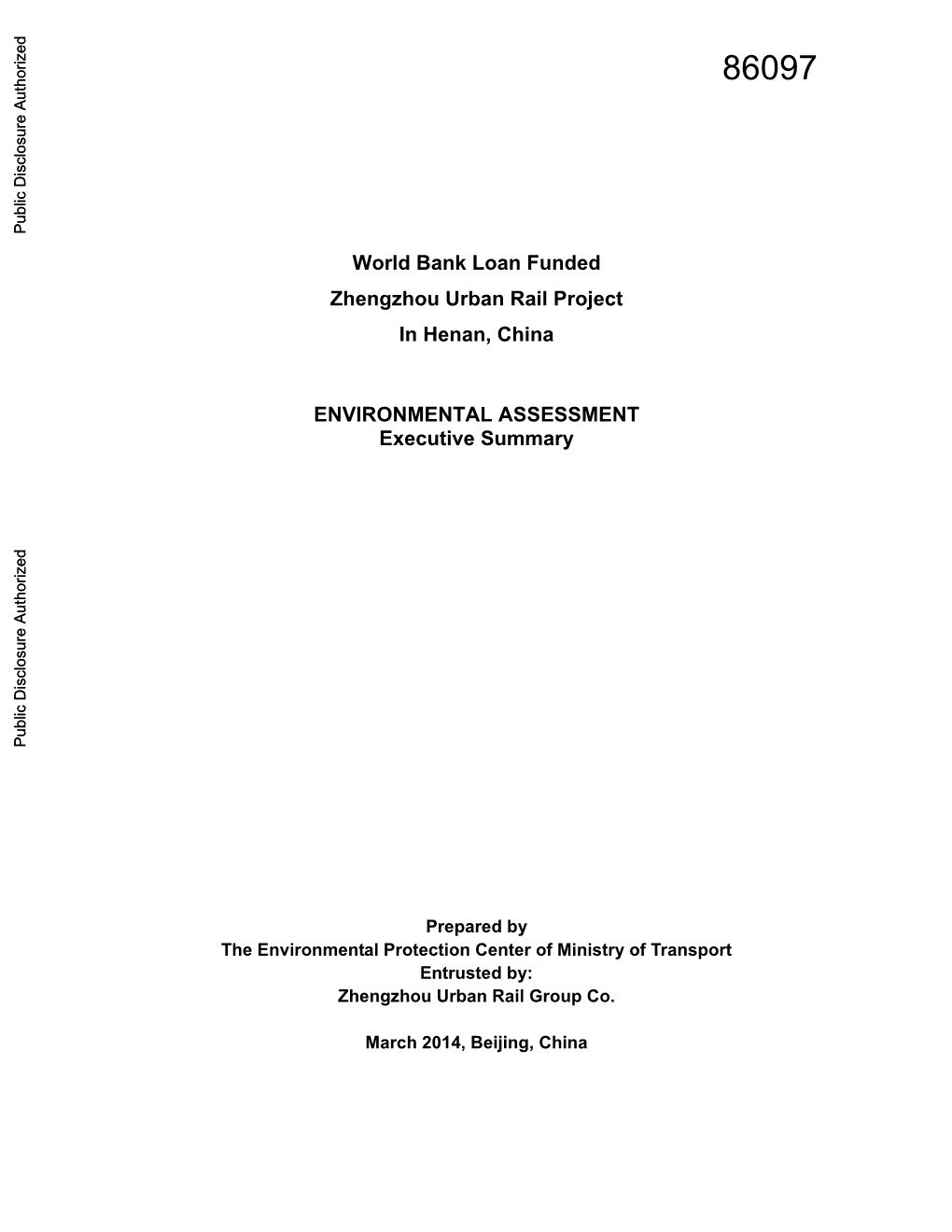 World Bank Document