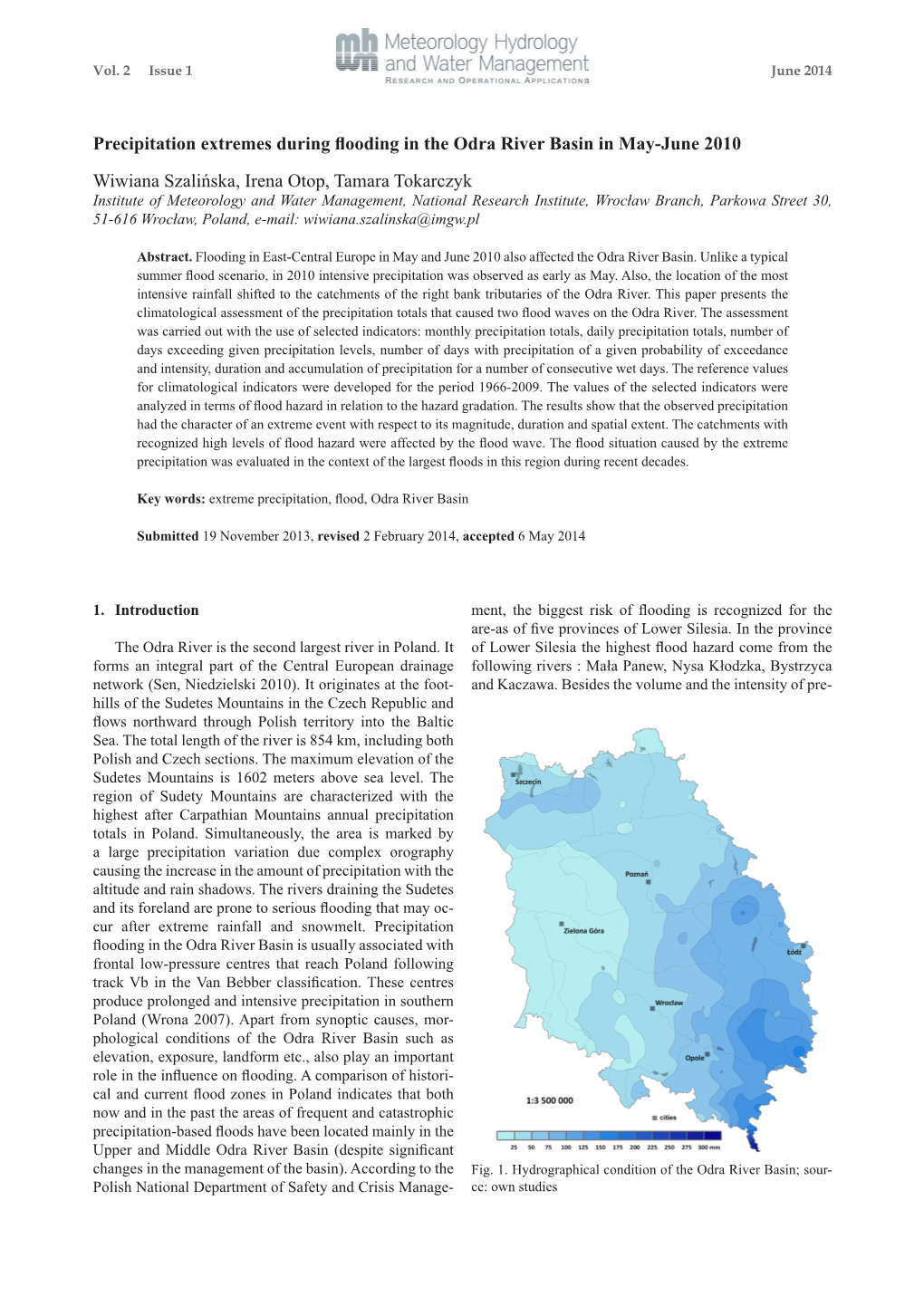 Precipitation Extremes During Flooding in the Odra River Basin in May
