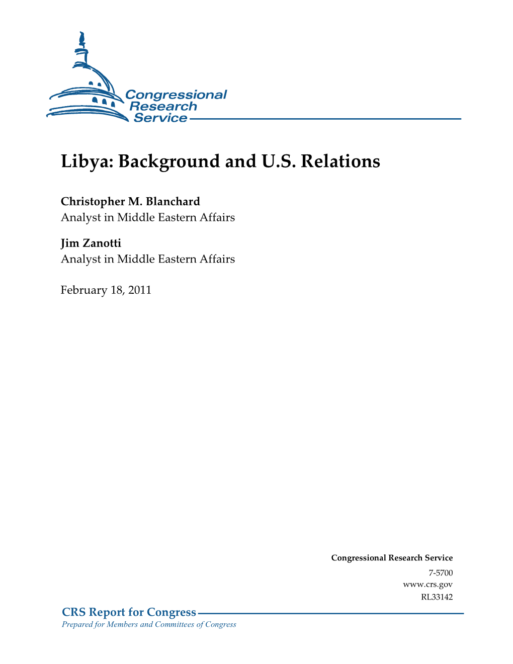 Background and US Relations