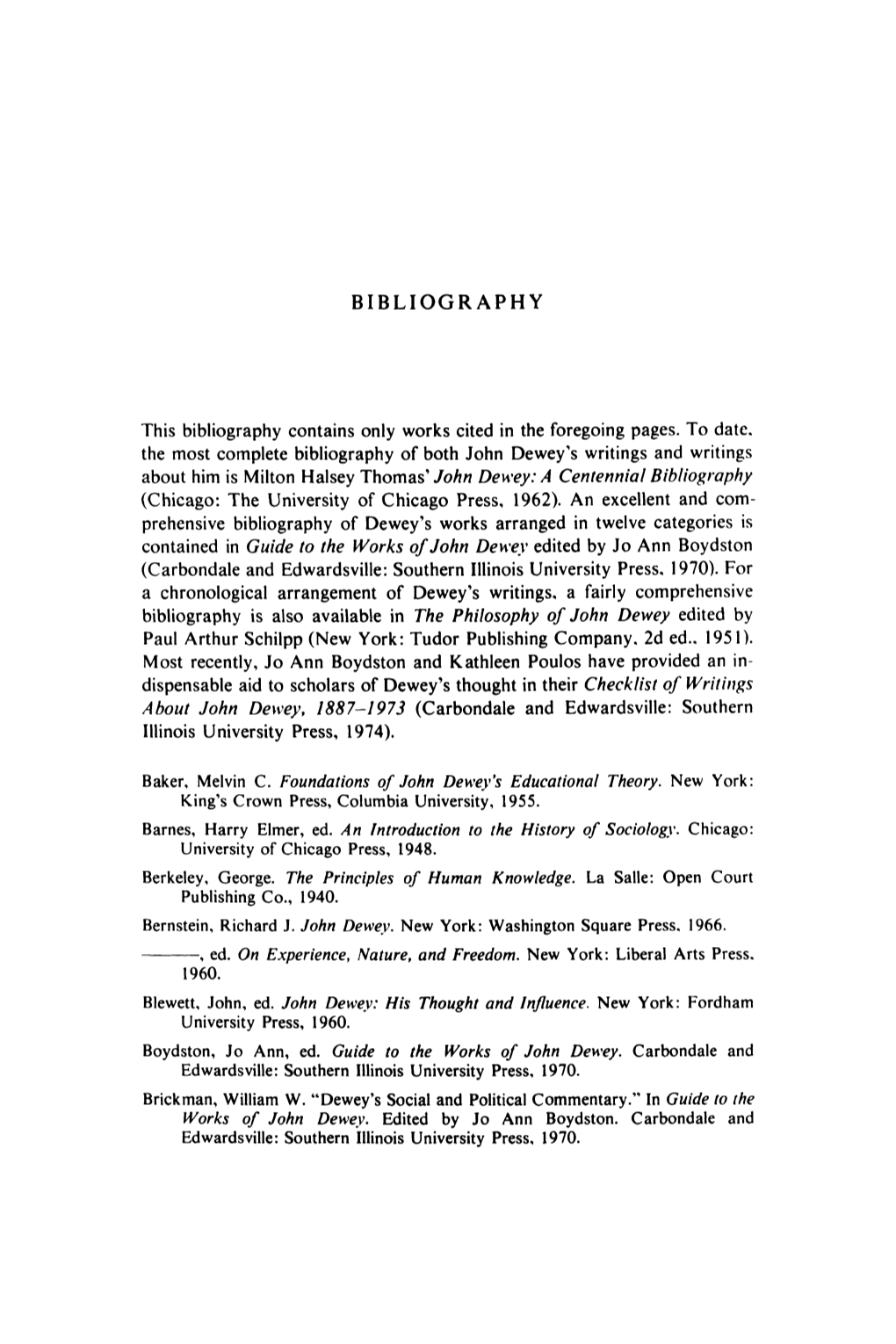 Bibliography