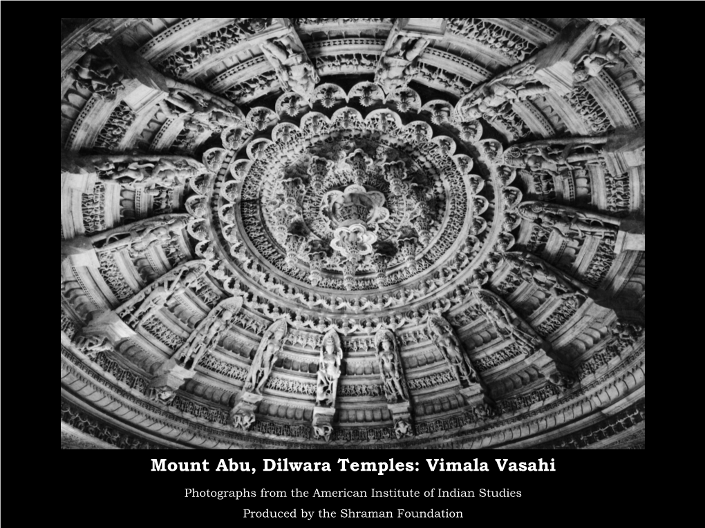 Mount Abu, Dilwara Temples: Vimala Vasahi