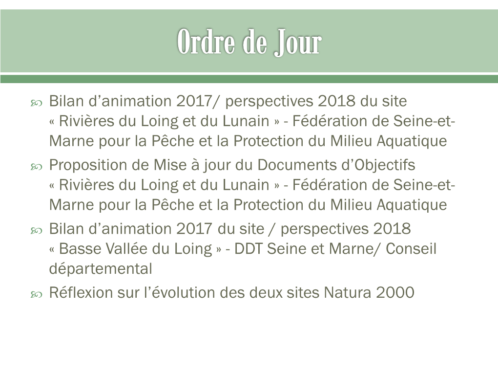 Réunion Publique D'information Site Natura 2000 « Rivière Du Dragon »
