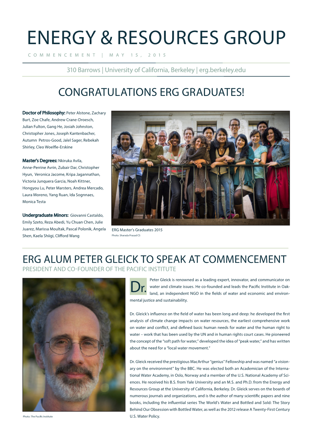 ERG Newsletter 2015