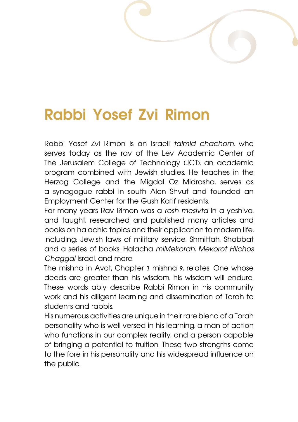 Rabbi Yosef Zvi Rimon